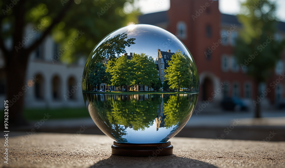 crystal ball with beautiful background crystal ball with beautiful background