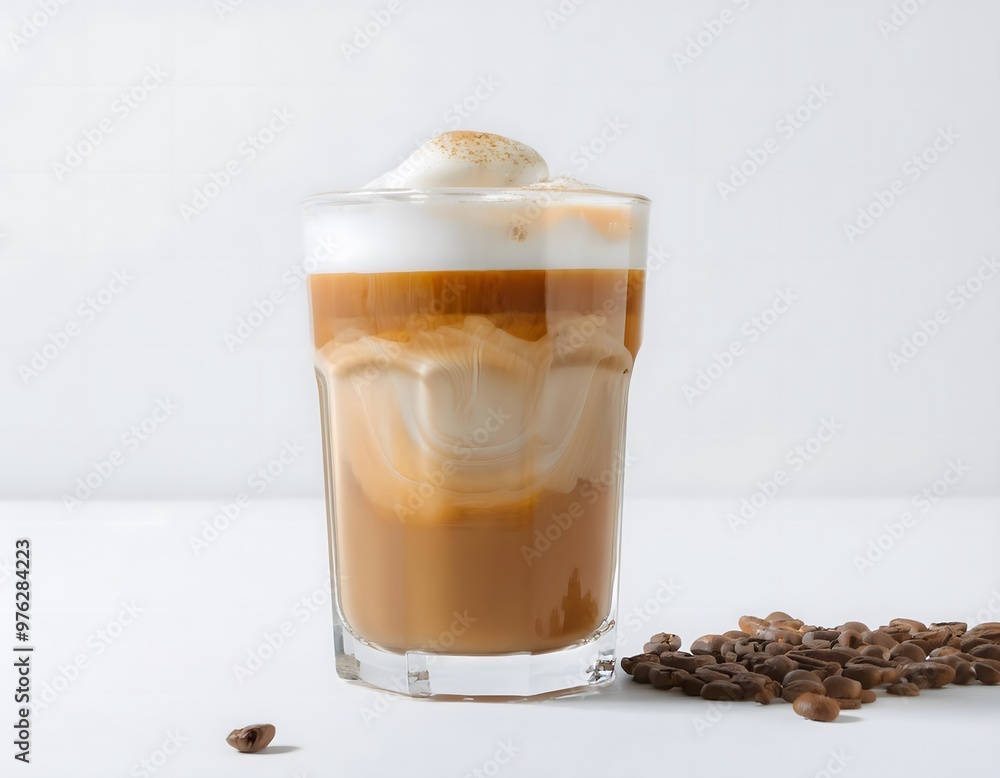 Iced coffee with cream Iced coffee with cream