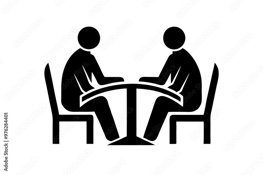Fototapeta premium people sitting on a chair