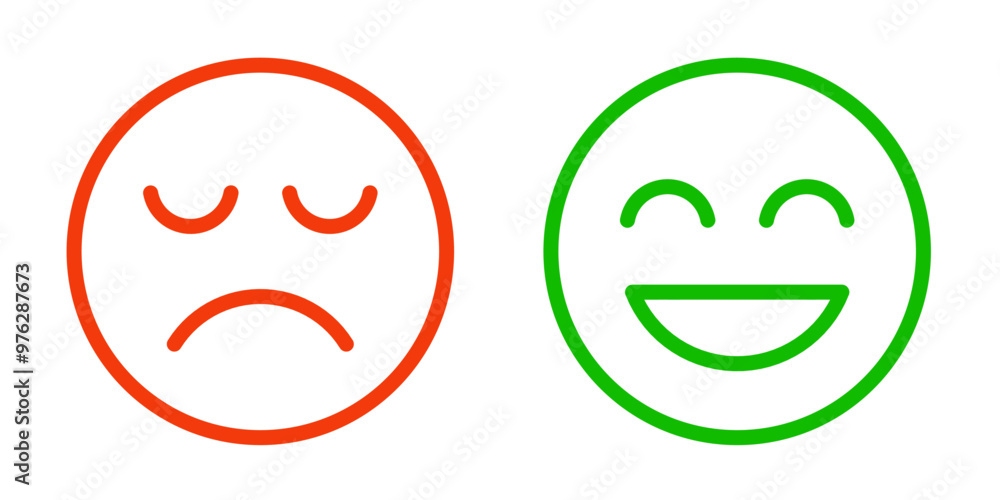satisfaction rating expression vector. face, emote, symbol, illustration. satisfaction rating expression vector. face, emote, symbol, illustration.