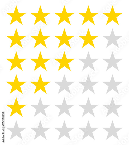 star rating vector. gold, symbol