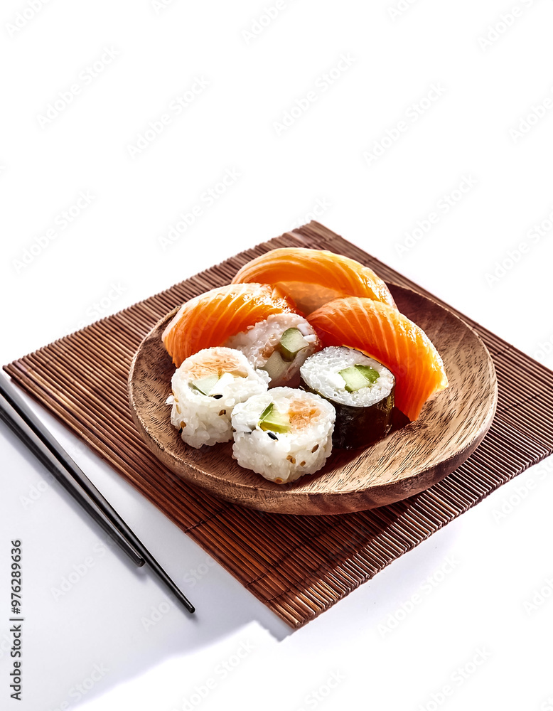 sushi isolated on white background sushi isolated on white background