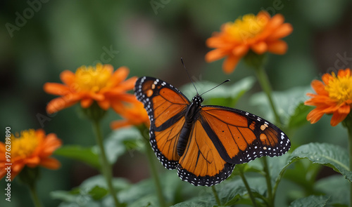 beautiful flower with butterfly new look