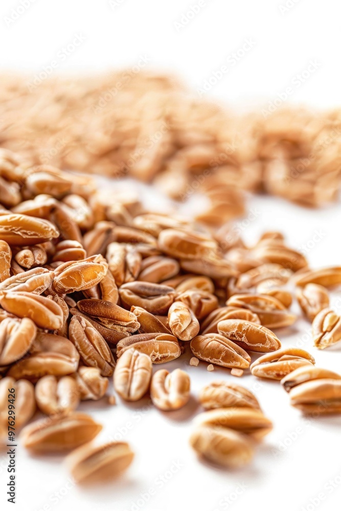 A stack of oats sitting on a table A stack of oats sitting on a table