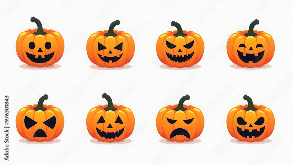 Cute halloween pumpkins Cute halloween pumpkins