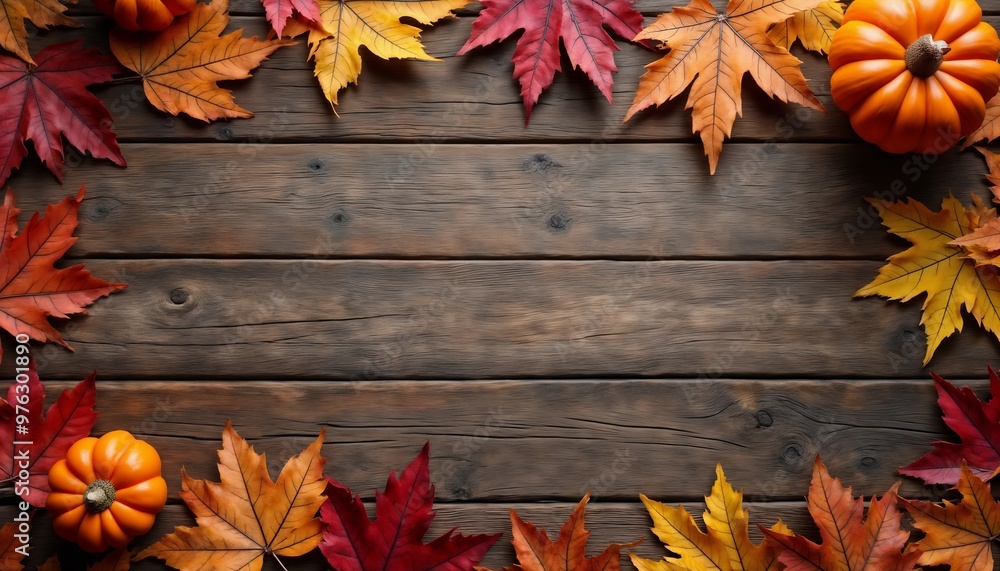 decorations with pumpkins for Halloween, on the background of a wooden wall, autumn season decorations with pumpkins for Halloween, on the background of a wooden wall, autumn season