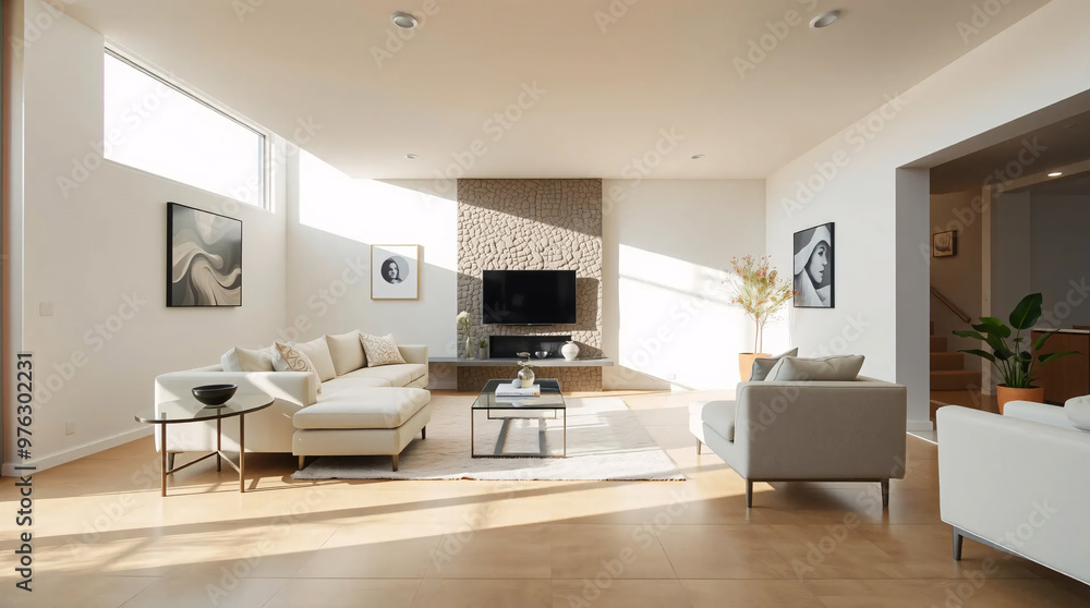 A comfortable sectional sofa surrounded by natural light and greenery. Perfect for home decor and lifestyle magazines. A comfortable sectional sofa surrounded by natural light and greenery. Perfect for home decor and lifestyle magazines.