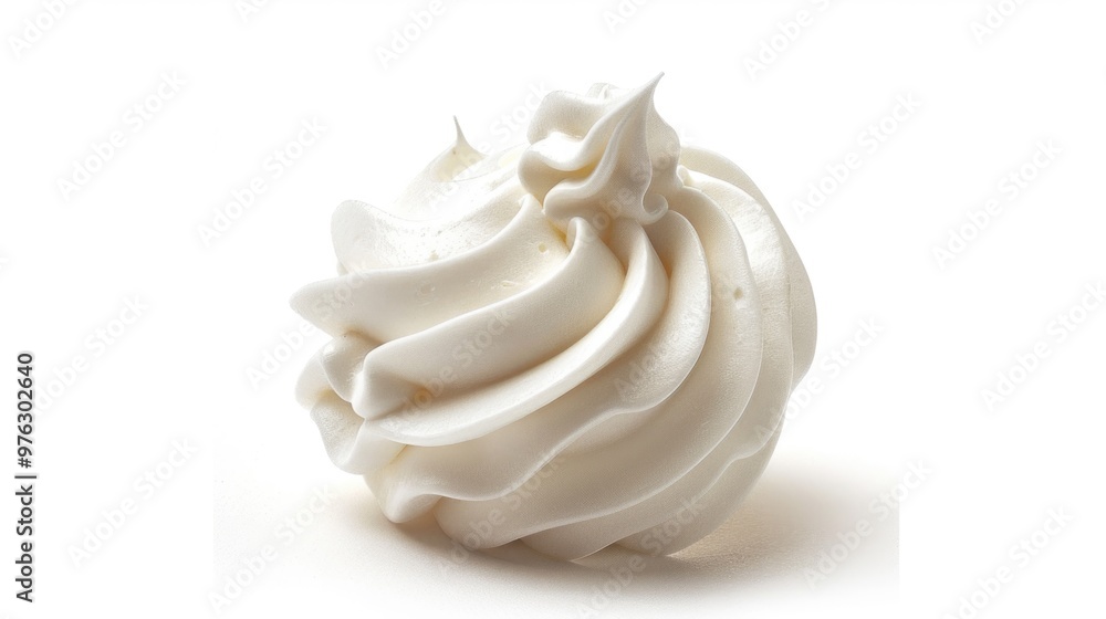 A close-up shot of whipped cream on a white surface, perfect for food or dessert photography A close-up shot of whipped cream on a white surface, perfect for food or dessert photography