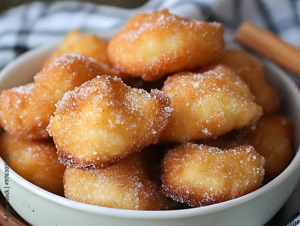 Apple fritters with cinnamon sugar Apple fritters with cinnamon sugar