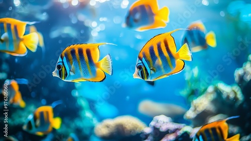 The aquarium contains fish and coral reefs from the ocean.