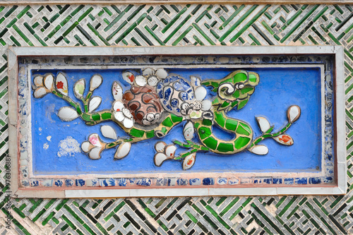 mosaic of the mosaic in the palace Vietnam