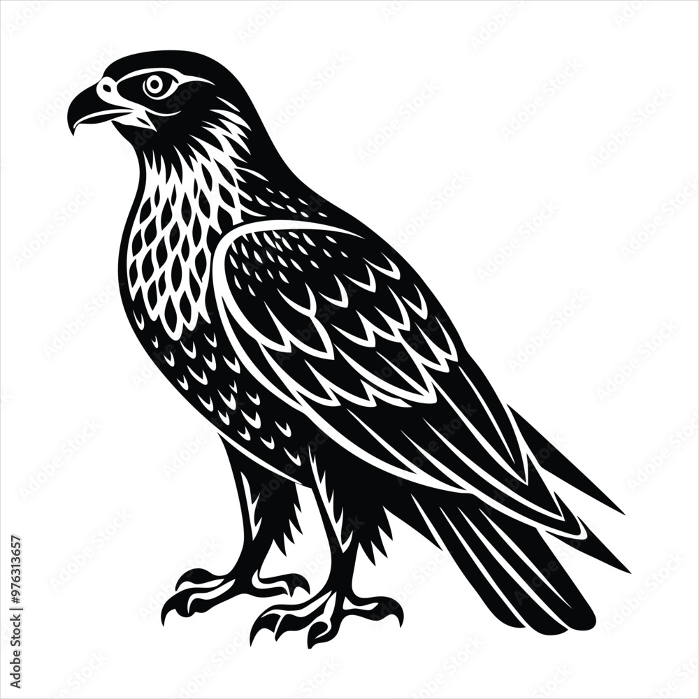 Hawk silhouette vector Hawk silhouette vector