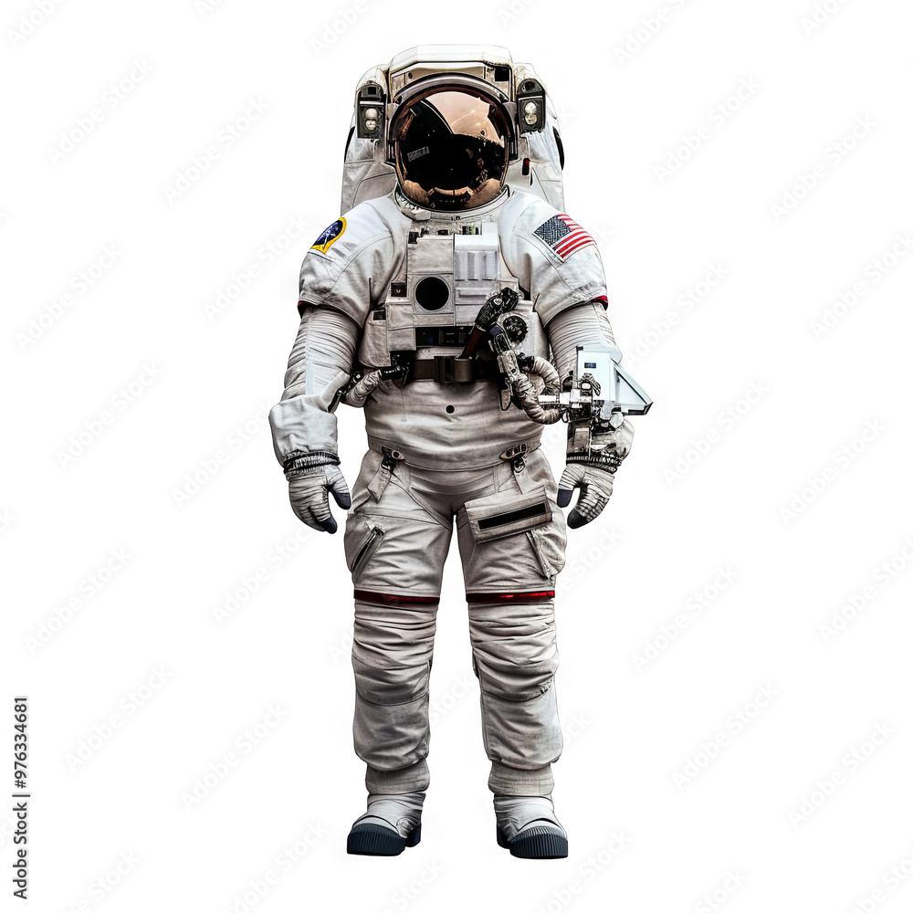Astronaut in Space Suit for Space Exploration and Science Fiction Imagery Astronaut in Space Suit for Space Exploration and Science Fiction Imagery