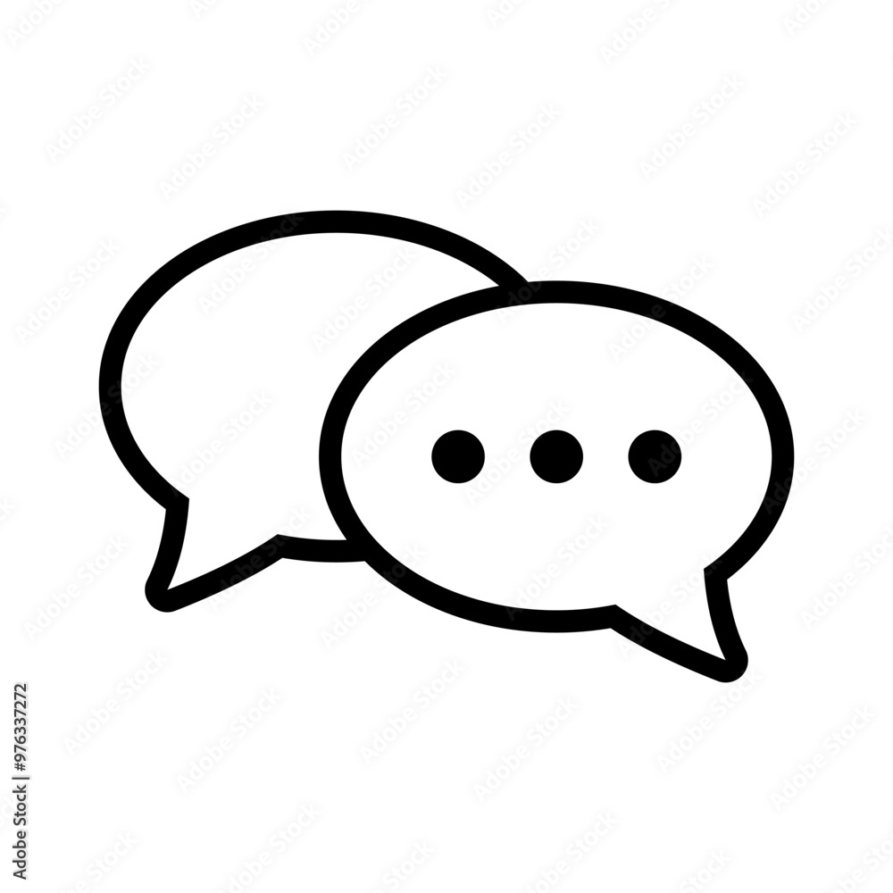 Chat icon. Talk bubble speech icon. Dialogue balloon icon. Chat icon. Talk bubble speech icon. Dialogue balloon icon.