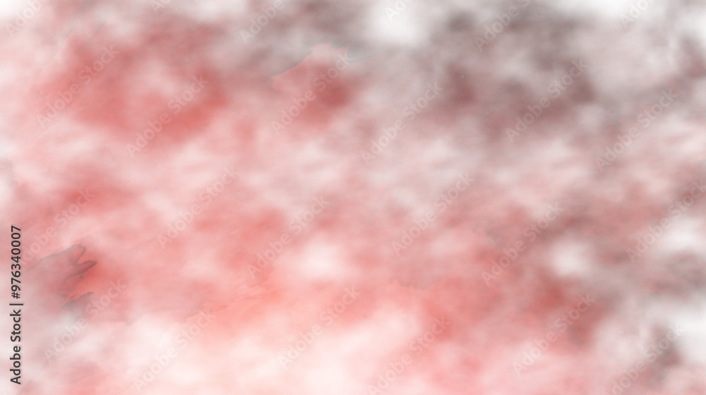 Watercolor fog in soft red and gray hues creates a delicate, ethereal background with a transparent overlay Watercolor fog in soft red and gray hues creates a delicate, ethereal background with a transparent overlay