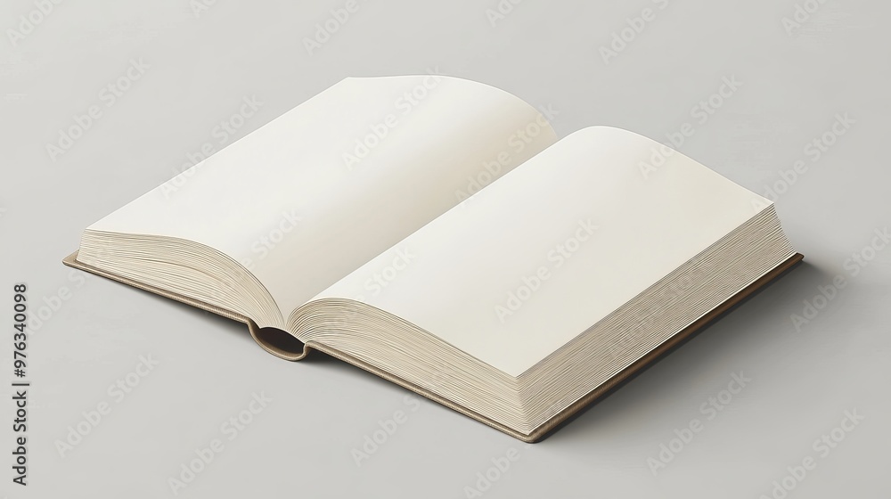 Vector illustration of a blank book textbook booklet or notebook mockup designed for branding and design purposes Vector illustration of a blank book textbook booklet or notebook mockup designed for branding and design purposes