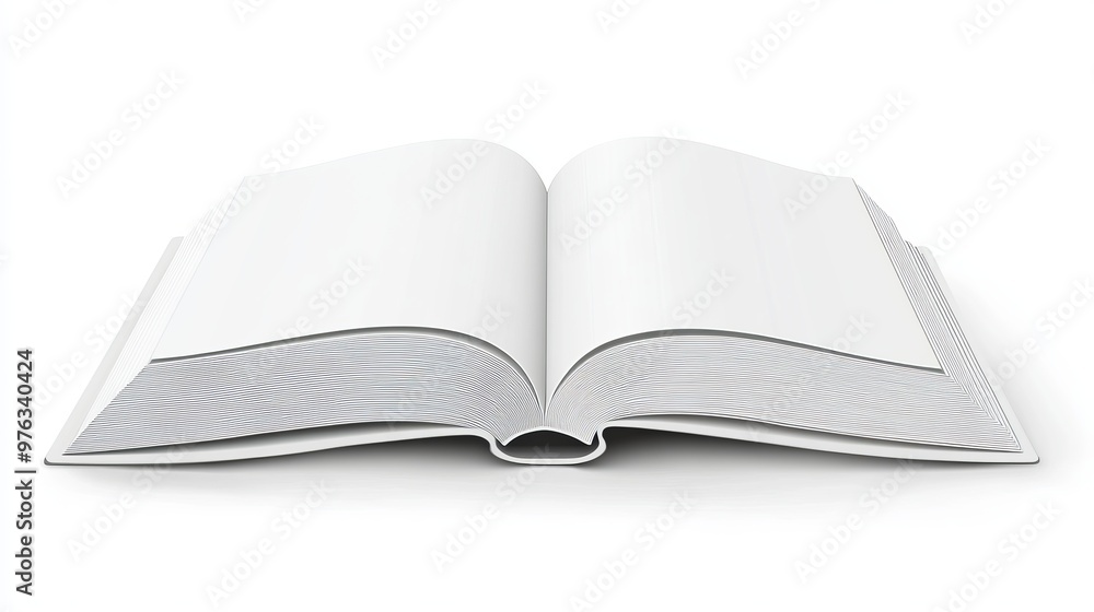 Vector mockup of a blank hardcover book shown in a flat lay view Isolated on a white background suitable for promotions catalogs brochures or magazines Vector mockup of a blank hardcover book shown in a flat lay view Isolated on a white background suitable for promotions catalogs brochures or magazines