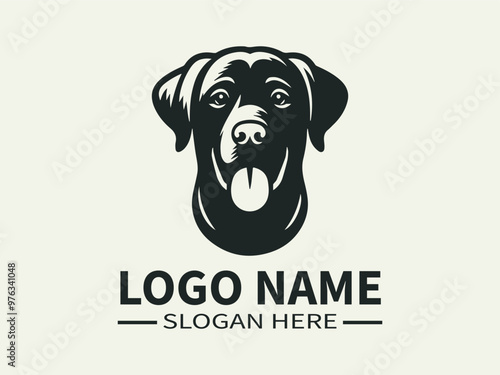 Labrador Retriever Logo Design, Labrador, Golden Retriever, Friendly Retriever, Family Dog