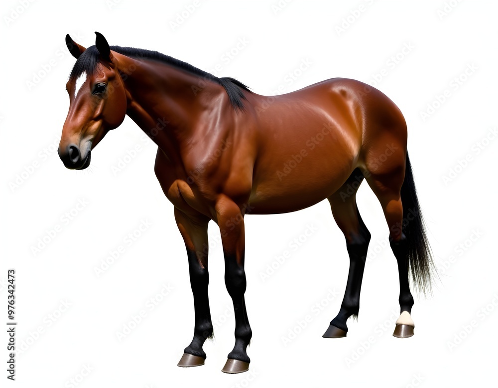 horse isolated on white background horse isolated on white background