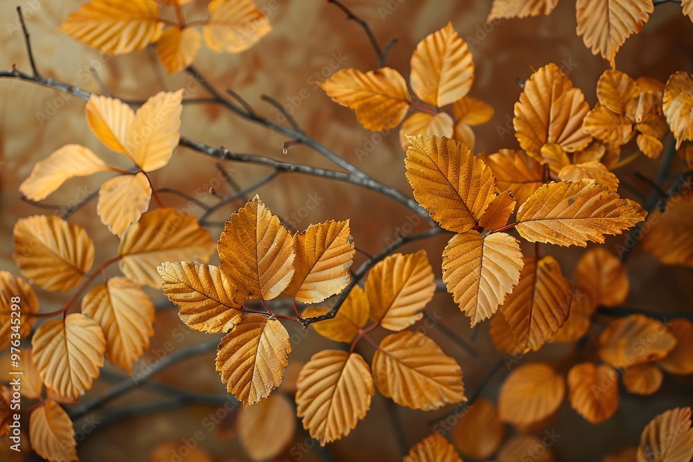 Beautiful Autumn Leaves in Warm Tones Beautiful Autumn Leaves in Warm Tones