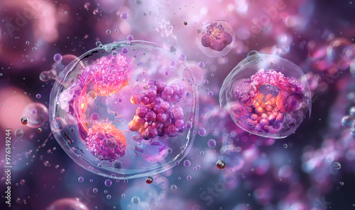 Bilde på lerret Anaplasma bacteria cellular structure