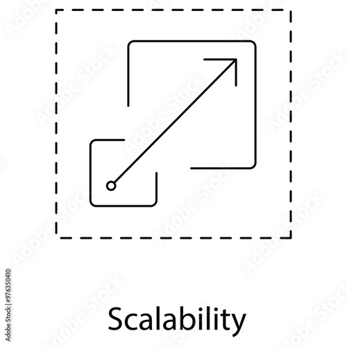 Scalability Icon. Vector Icon Design