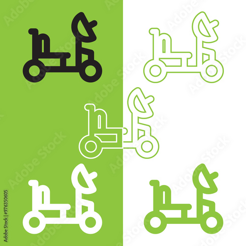 Bicycle little, bicycle toy [vector] photo