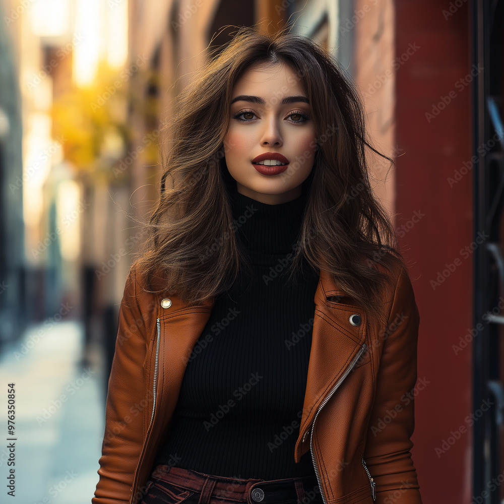 mujer con chaqueta de cuero roja
mujer con chaqueta de cuero roja