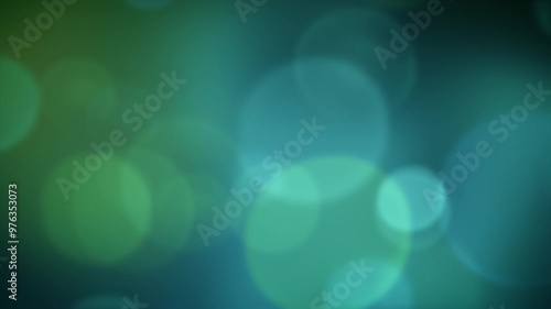Abstract orbs Teal Green Background 4k 60fps