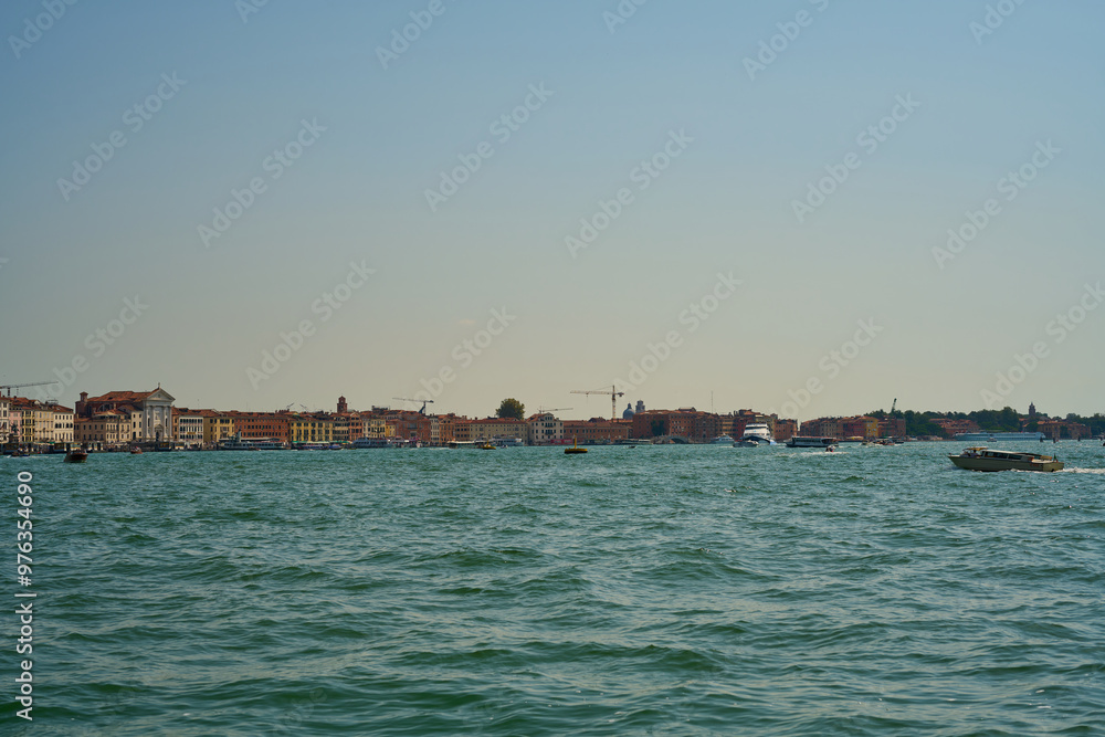 Naklejka premium Venice and its canals,streets,buildings and birds