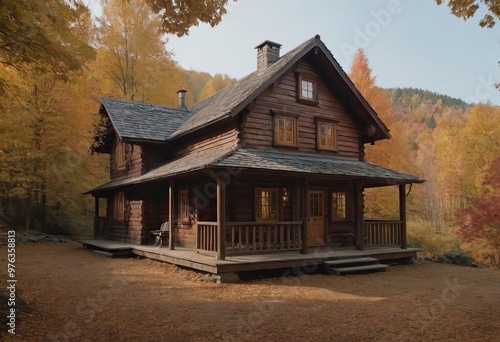 A spacious and large house featuring a blue roof and numerous windows