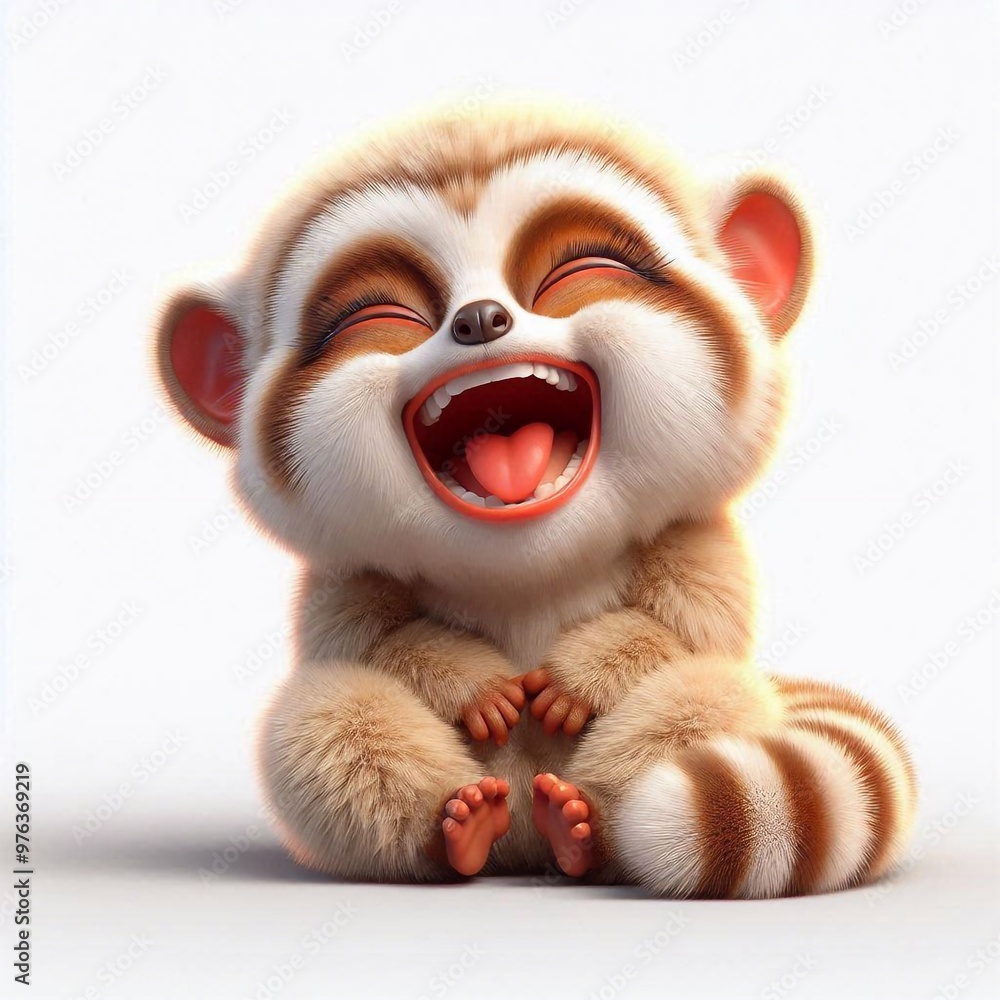3D lachender Loris 3D lachender Loris