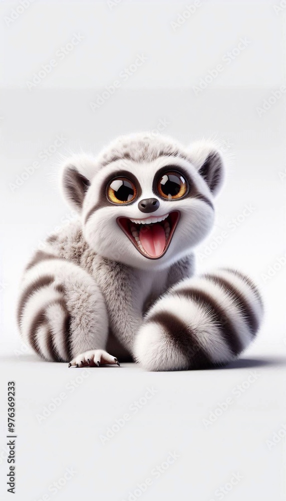 Fototapeta premium 3D lachender Loris