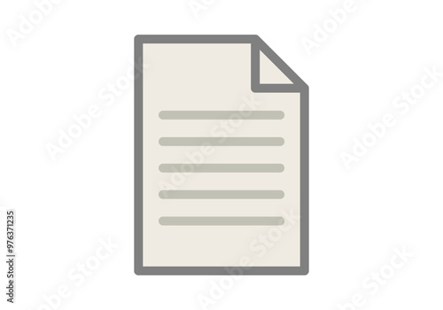 Documento de archivo de escritura blanco y gris