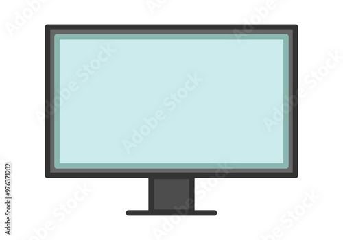 Pantalla de ordenador encendida con pantalla azul