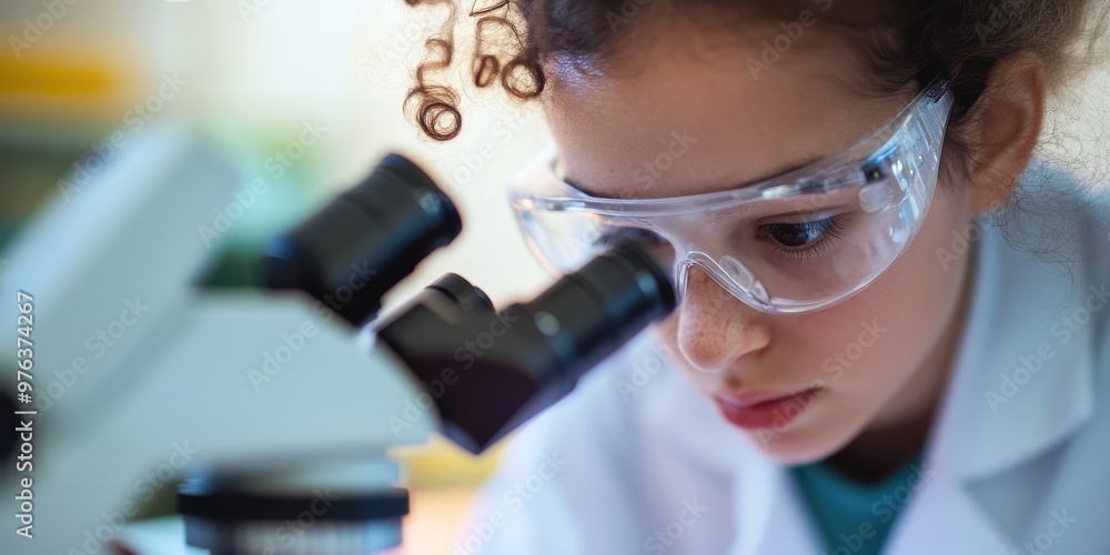 A scientist or student is looking into a microscope, conducting detailed observations and analysis, symbolizing scientific research, education, and discovery. A scientist or student is looking into a microscope, conducting detailed observations and analysis, symbolizing scientific research, education, and discovery.