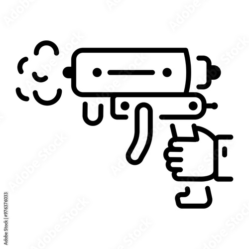 Insulation foam icon in linear style 