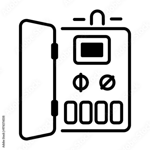 Control panel icon in line style 