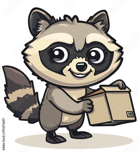 A Raccoon is also taking drugs from a packet 