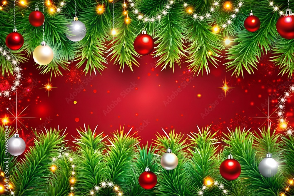 Chiritsmas Background With Ornament Copy Space. Chiritsmas Background With Ornament Copy Space.