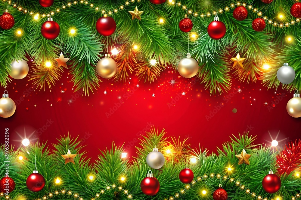 Chiritsmas Background With Ornament Copy Space. Chiritsmas Background With Ornament Copy Space.
