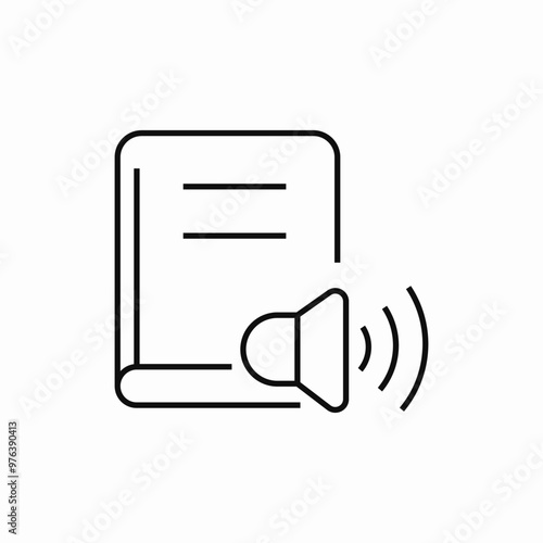 audio book icon sign vector