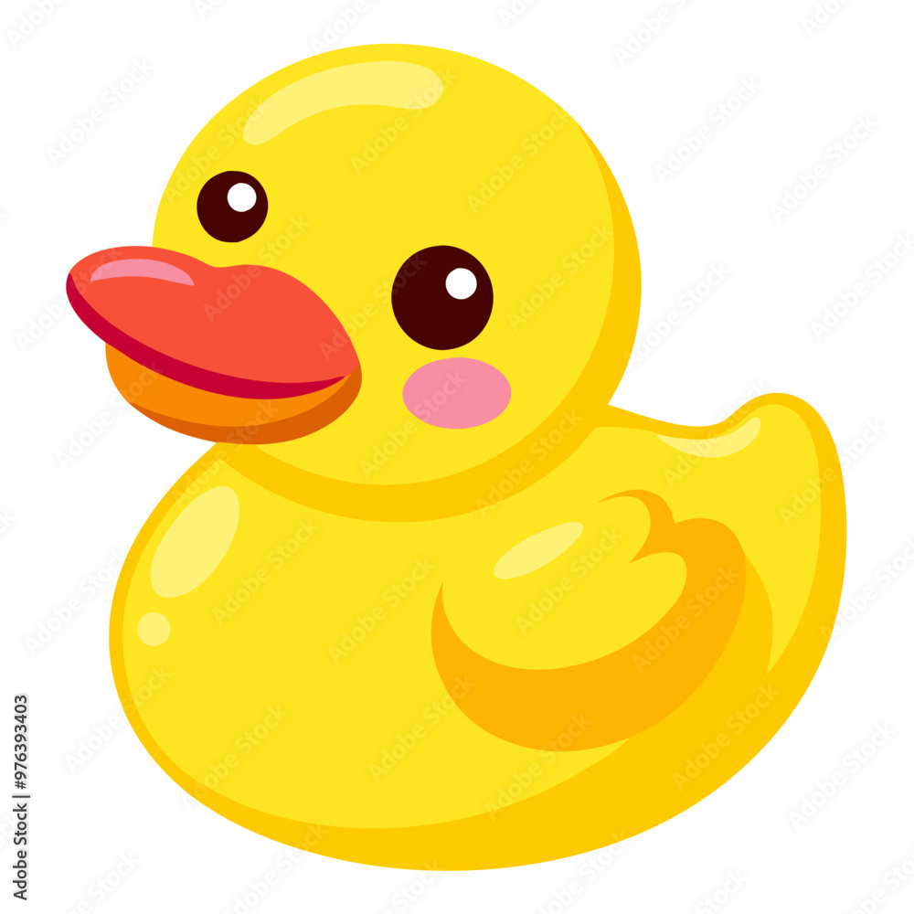 Cute yellow rubber duck toy 