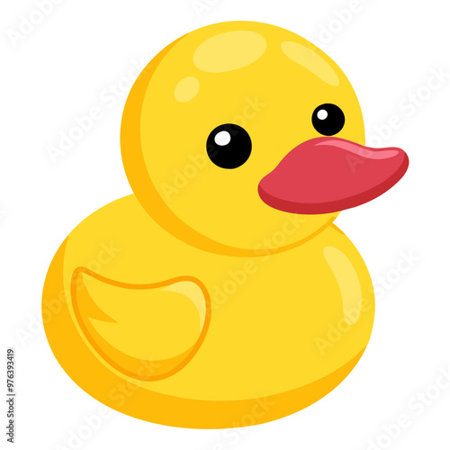 Cute yellow rubber duck toy 