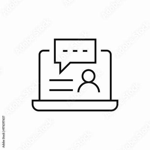 online conversation video call icon sign vector