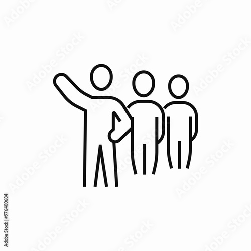 bus stop people icon sign vector