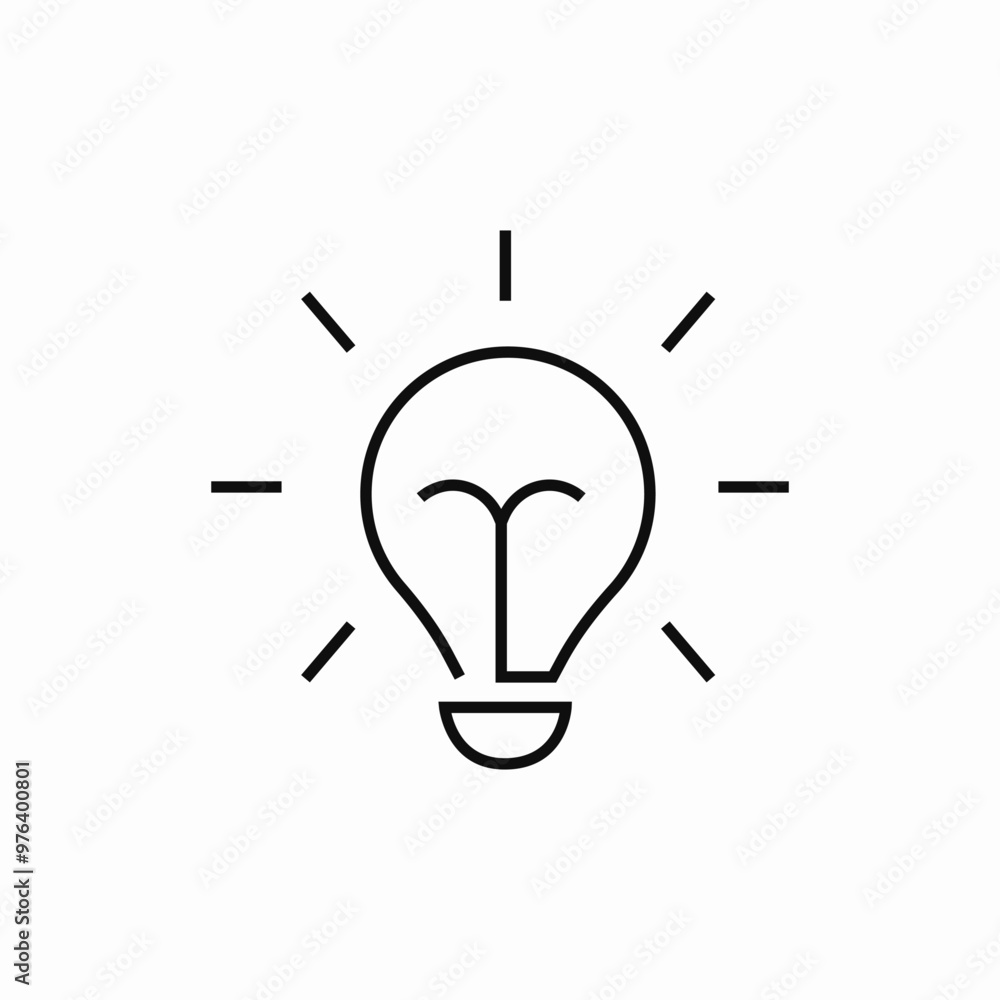 light bulb icon sign vector light bulb icon sign vector