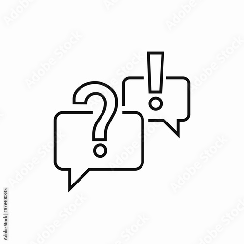 speech bubble question answer icon sign vector