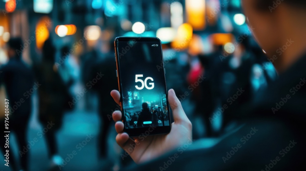 5G mobile internet - fast and secure wireless internet connection concept 5G mobile internet - fast and secure wireless internet connection concept