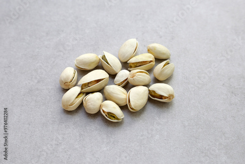 Roasted salted pistachios, delicious snack